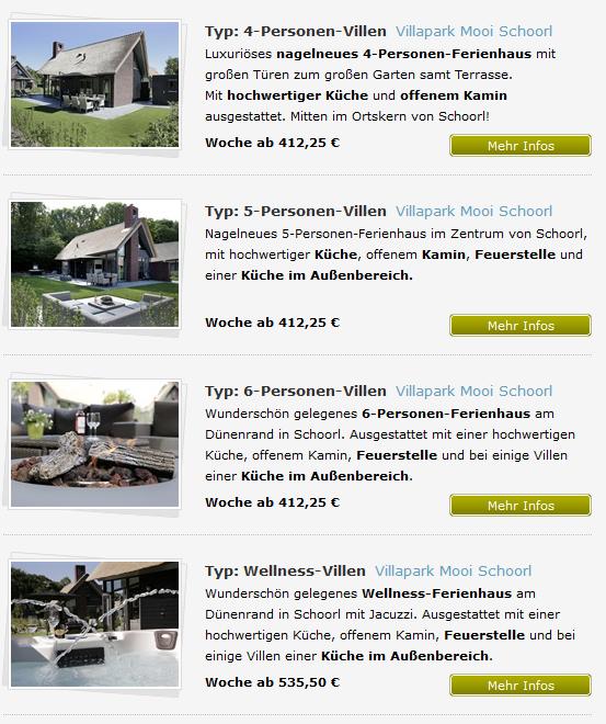Mooi Schoorl Unterkünfte Mooi Schoorl Unterkünfte