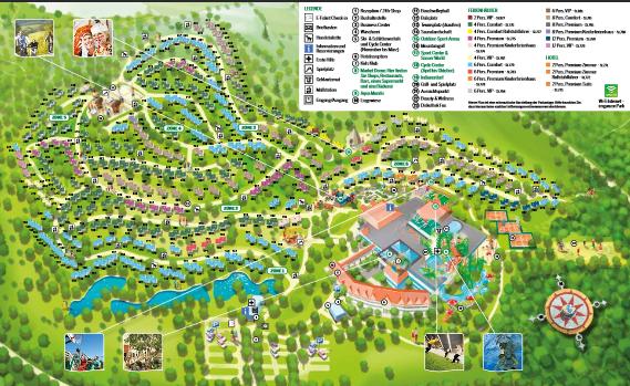 Center Parcs Hochsauerland Parkplan