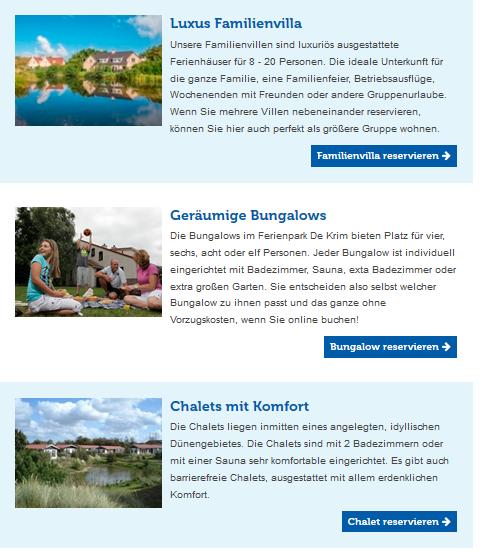Ferienpark De Krim Unterkünfte Ferienpark De Krim Unterkünfte