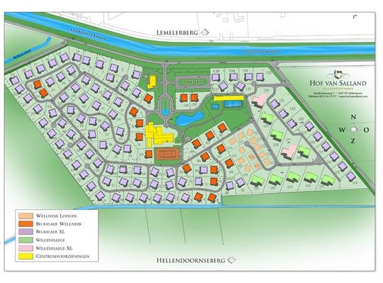 Ferienpark Hof van Salland Parkplan Ferienpark Hof van Salland Parkplan