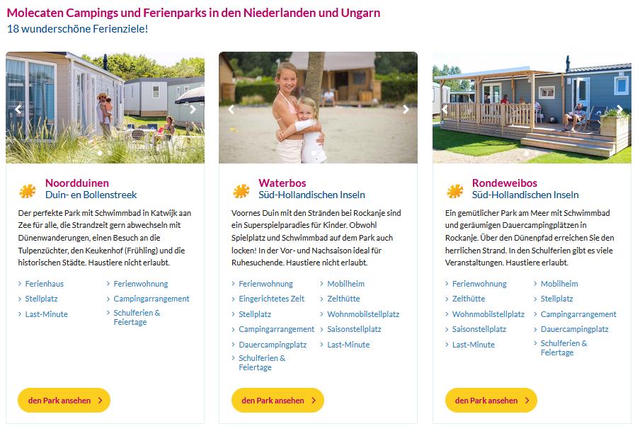 Molecaten Freizeitparks Molecaten Freizeitparks