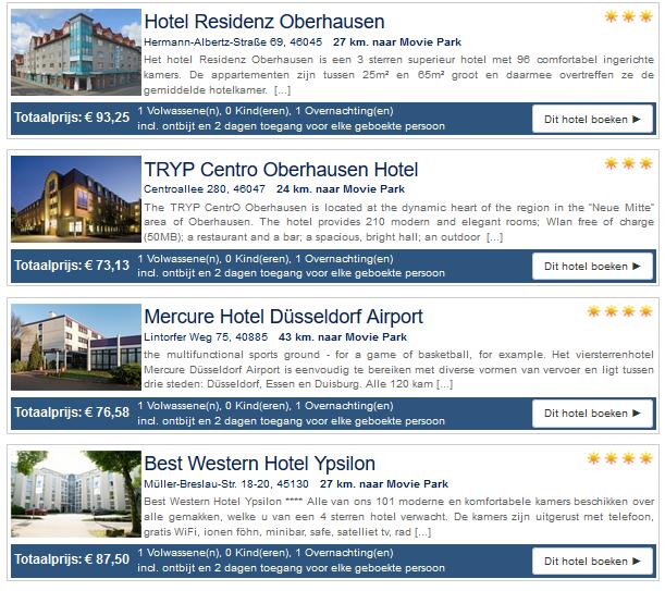 Movie Park met Hotel Movie Park met Hotel
