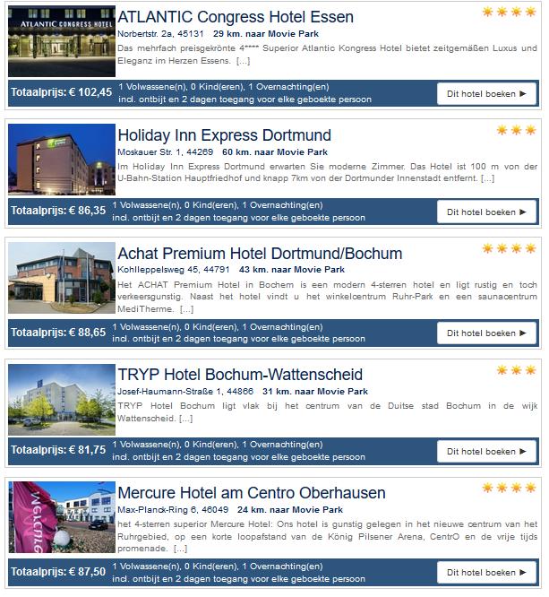 Movie Park met Hotel Movie Park met Hotel