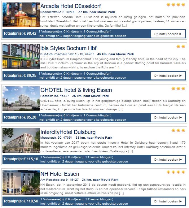 Movie Park met Hotel Movie Park met Hotel