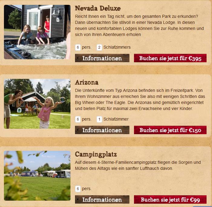 Ferienpark Slagharen Unterkünfte Ferienpark Slagharen Unterkünfte