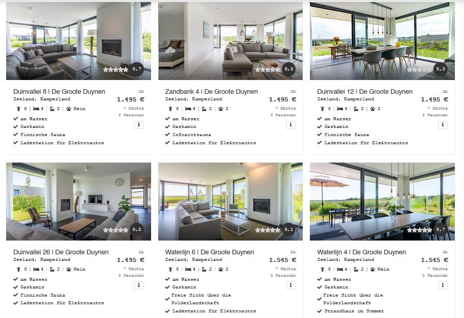 Zandvillas Entdecken Zandvillas Entdecken