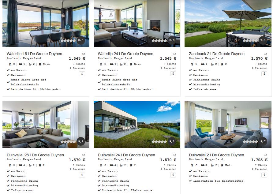 Zandvillas Entdecken Zandvillas Entdecken