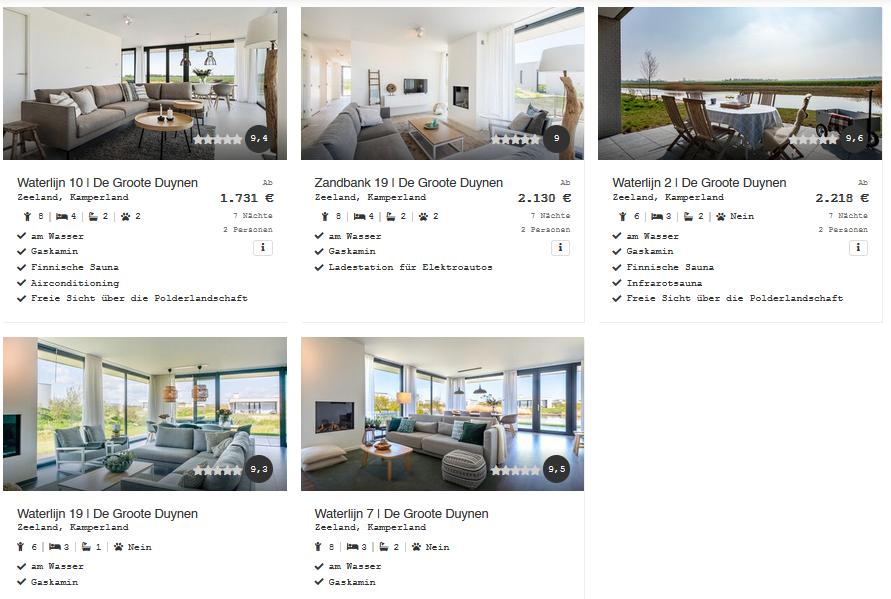 Zandvillas Entdecken Zandvillas Entdecken