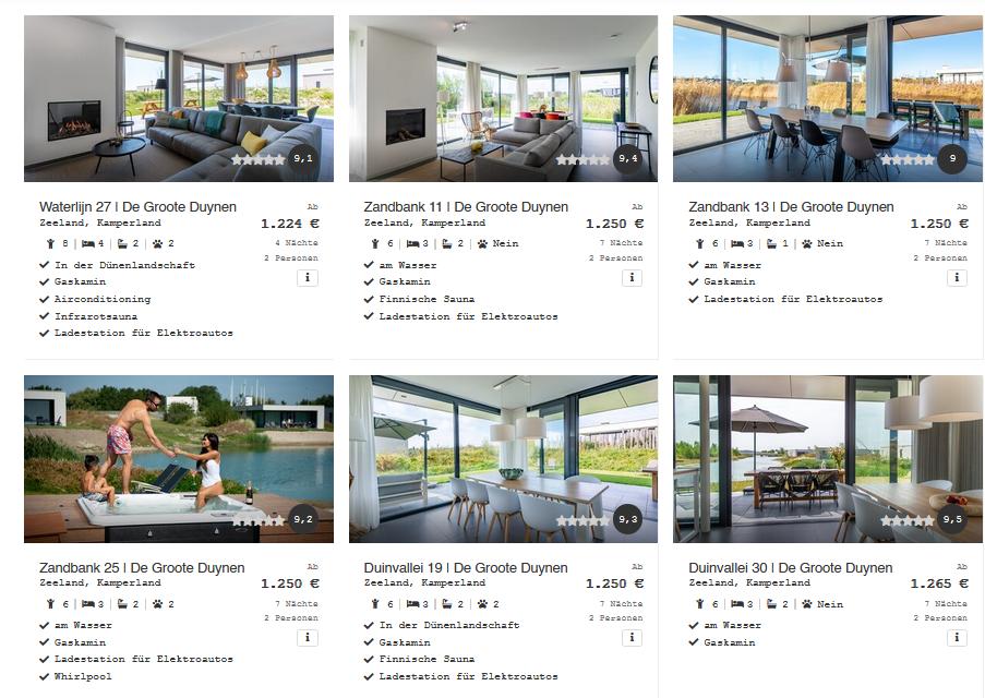 Zandvillas Entdecken Zandvillas Entdecken