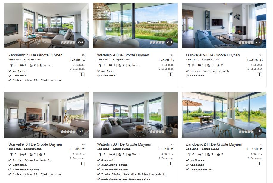 Zandvillas Entdecken Zandvillas Entdecken