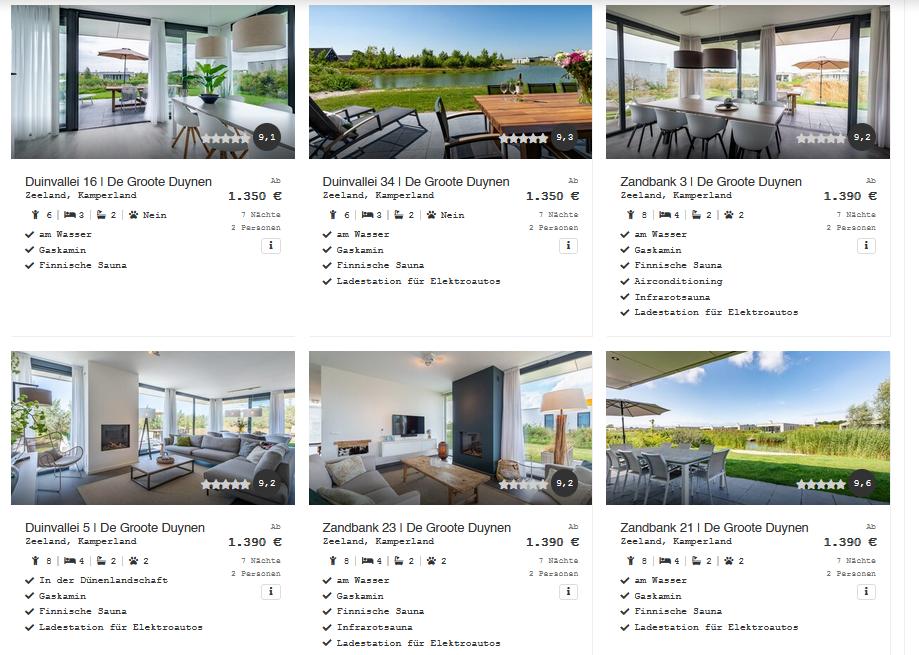 Zandvillas Entdecken Zandvillas Entdecken