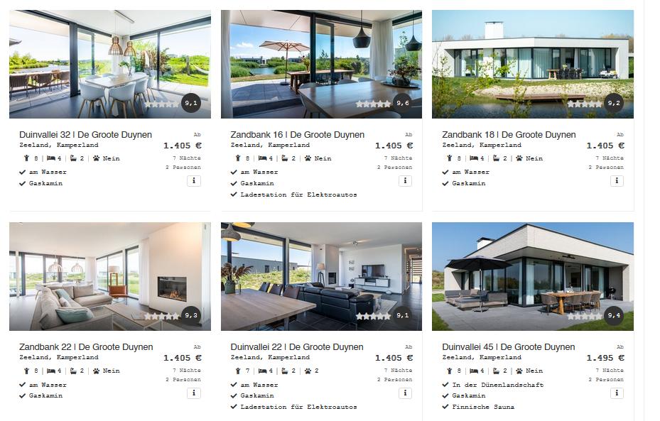 Zandvillas Entdecken Zandvillas Entdecken